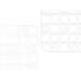 Tapis de Douche Antidérapant Carreaux Transparent PVC 50,3 x 50,3 x 0,7 cm (6 Unités)