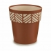 Zelfwaterende bloempot Stefanplast Orfeo Terra cotta Plastic 19 x 19 x 19 cm (12 Stuks)