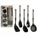 Set kuhinjskih pripomočkov Črna Plastika 8,5 x 35 x 20,5 cm (6 kosov)
