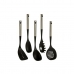 Conjunto de Utensílios de Cozinha Preto Plástico 8,5 x 35 x 20,5 cm (6 Unidades)