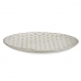 Decorative Plate White Rhombus Ø 29 cm (6 Units)