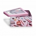Контейнер для хранения макияж Розовый олово 18 x 8,5 x 18 cm (18 штук)