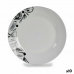 Lapos Tányér Ø 24,4 cm Fehér Fekete Porcelán tészta (10 egység)