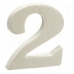 Numéro 2 Blanc polystyrène 2 x 15 x 10 cm (12 Unités)