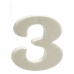 Čísla 3 Biela polystyrén 2 x 15 x 10 cm (12 kusov)