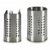 Evőeszköz csöpögtető Ezüst színű Rozsdamentes acél 12 x 17,6 x 12 cm (12 egység)