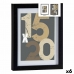 Рамка за снимки 20,5 x 2,5 x 26,5 cm Черен Cтъкло Дървен MDF (6 броя)