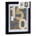 Фото рамка 20,5 x 2,5 x 26,5 cm Чёрный Cтекло Деревянный MDF (6 штук)