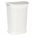 Laundry Basket White Plastic 60 L 43,5 x 57,5 x 34 cm (6 Units)