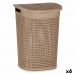 Skittentøyskurv Beige Plast 60 L 43,5 x 57,5 x 34 cm (6 enheter)