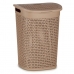 Laundry Basket Beige Plastic 60 L 43,5 x 57,5 x 34 cm (6 Units)