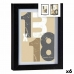 Рамка за снимки 18 x 23 x 2,5 cm Черен Cтъкло Дървен MDF (6 броя)
