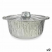 Ensemble de plats pour la cuisine Aluminium 29 x 26 x 12 cm Jetable Avec couvercle Casserole (12 Unités)