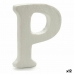 Писмо P Бял полистирен 1 x 15 x 13,5 cm (12 броя)