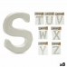 Letters STUVWXYZ White polystyrene 2 x 23 x 17 cm (8 Units)