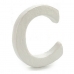 Letter C White polystyrene 1 x 15 x 13,5 cm (12 Units)