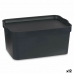 Κουτί αποθήκευσης με Καπάκι Ανθρακί Πλαστική ύλη 7,5 L 21 x 14,2 x 32 cm (12 Μονάδες)