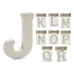 Букви JKLMNOPQR Бял полистирен 2,5 x 22 x 17 cm (9 броя)