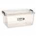 Storage Box with Lid Transparent Plastic 22 L 32 x 20,5 x 50 cm (6 Units)