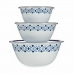 Set of bowls Stefanplast Tosca With lid Blue Plastic (4 Units)