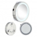 Miroir Grossissant Lumière LED Argenté 16,5 x 4 x 16,5 cm (12 Unités)