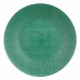 Platt skål Grön Glas 32,5 x 2,5 x 32,5 cm (6 antal)
