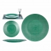 Flat tallerken Grønn Glass 32,5 x 2,5 x 32,5 cm (6 enheter)
