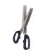 Scissors Black Silver Metal 7 x 18,5 x 1,7 cm (12 Units)