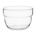 Set of bowls Motto Transparent Glass 200 ml (8 Units)