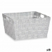 Cesta Multiusos Branco Tecido 30,4 x 14 x 20 cm (18 Unidades)