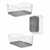 Organizator za Ladice Reciklirana plastika Siva 17 x 10,5 x 24,5 cm (12 kom.)