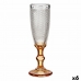 Sklenka na šampaňské Puntíky Jantar Sklo 180 ml (6 kusů)