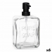 Dispensador de Sabão Pure Soap Cristal Transparente Plástico 570 ml (6 Unidades)