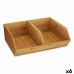 Stapelbare Organizer-Box Bambus 34,5 x 13 x 31 cm (6 Stück)