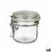 Blik Transparant Metaal Glas Siliconen 180 ml 11,5 x 8,5 x 8,5 cm (6 Stuks)