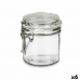 Kozarec za shranjevanje Prozorno Kovina Steklo Silikon 250 ml 11,5 x 10 x 8,5 cm (6 kosov)