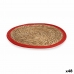 Table Mat Natural Red 35 x 1 x 35 cm (48 Units)