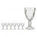 Copa de vino Diamante Transparente Vidrio 330 ml (6 Unidades)