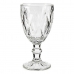 Wine glass Diamond Transparent Glass 330 ml (6 Units)