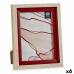 Фото рамка 17 x 2 x 21,8 cm Стеклянный Красный Деревянный Коричневый Пластик (6 штук)