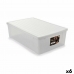 Кутия за Съхранение с Капак Stefanplast Elegance Бял Пластмаса 38,5 x 17 x 59,5 cm (6 броя)