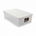 Boîte de rangement avec couvercle Stefanplast Elegance Blanc Plastique 38,5 x 17 x 59,5 cm (6 Unités)