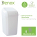 Corbeille à papier Denox Blanc 15 L (28 x 22 x 40 cm)