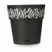 Self-watering flowerpot Stefanplast Gaia Anthracite Plastic 29 x 29 x 29 cm (6 Units)