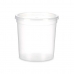 Round Lunch Box with Lid Transparent polypropylene 1 L 12,5 x 12,5 x 12,5 cm (12 Units)