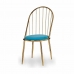 Cadeira Barras Azul Dourado 48 x 95,5 x 48 cm (2 Unidades)