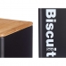 Škatla za piškote in žemljice Črna Kovina 13,7 x 16,5 x 14 cm (6 kosov)