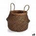 Dekorativ korg Svart Naturell Rusar 8 L 31 x 38 x 31 cm (8 antal)