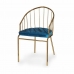 Kėdė Juostos Mėlyna Auksinis 51 x 81 x 52 cm (2 vnt.)