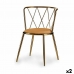 Kėdė Metalinis Rombas Auksinis Garstyčios 50,5 x 73 x 51 cm (2 vnt.)